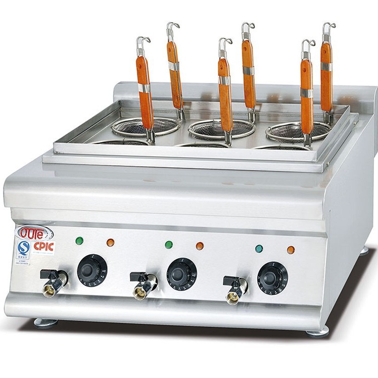 欧特厂家直销台式电煮面机食品设备加工节能电热4孔6孔煮面炉