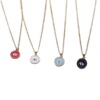 European retro ethnic style color dripping oil round eyes necklace Turkish devil's eye creative cross-border jewelry