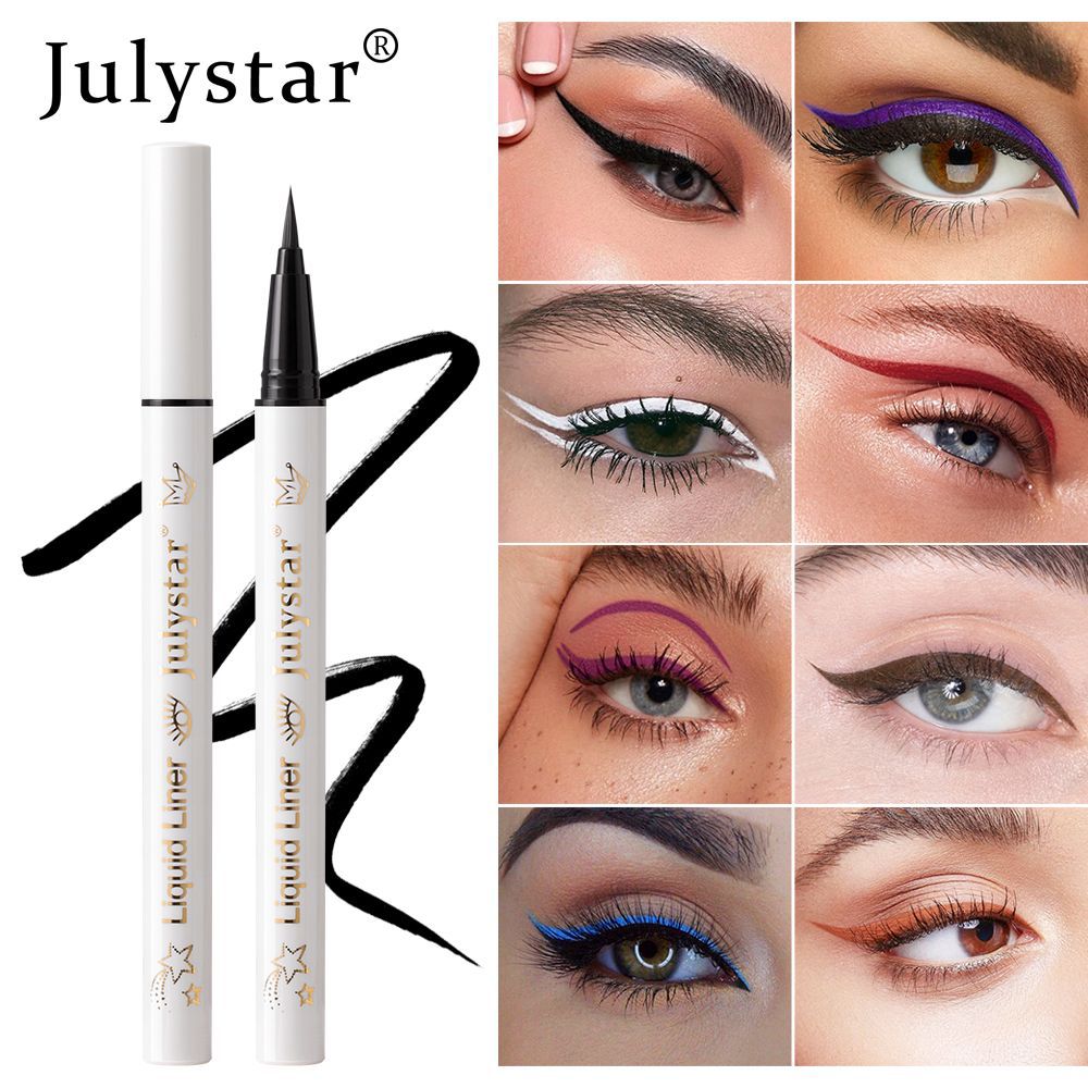 Julystar Non-smudging Long-lasting Waterproof Eyeliner Pen 6-piece set, eye makeup pen wholesale for the under-eye range undefined