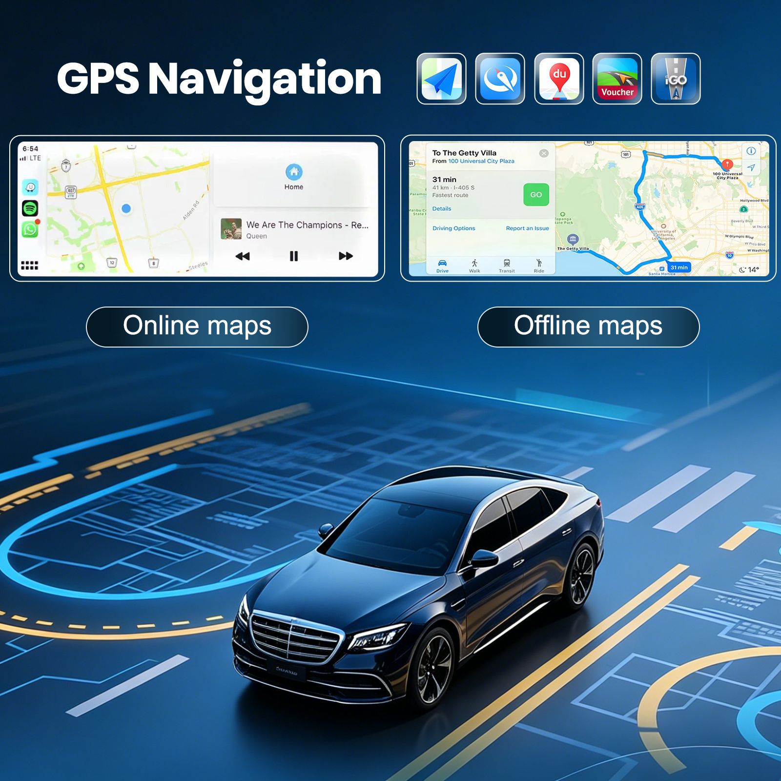 Suitable for Mercedes B-Class 2011-2012 Models, the Linux Screen Replacement Device Is Compatible with Ntg4.0 System Bba