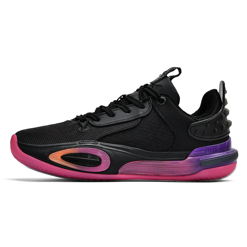 Breathable low basketball shoes with depreciation