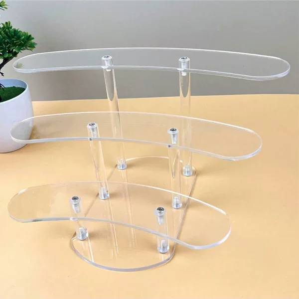 No. 658 Acrylic Cake Stand Transparent Round Dessert Table Multi-Layer Display Stand Wedding Birthday Table Shelf