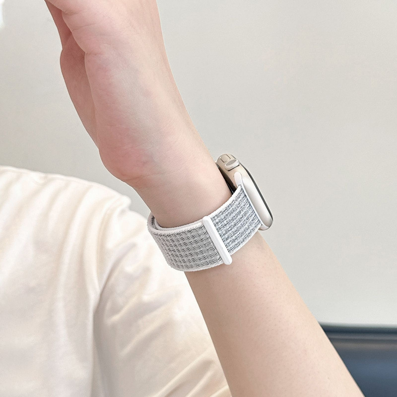 iwatch ナイロンループマジックストラップ S10 Apple S9 ウォッチ SE スポーツ 8/7/6/5 リストバンド男性と女性に適しています。|undefined