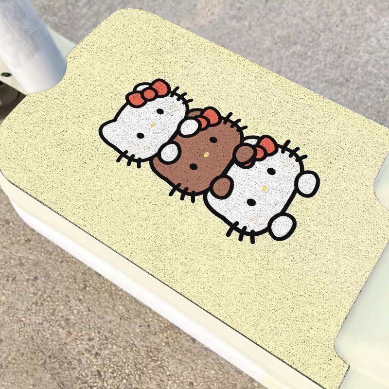 Cartoon Electric Vehicle Floor Mats, Wire Loop Floor Mats, Anti-Slip and Mud-Resistant, Self-Cutting Decorative Floor Mats, Easy to Maintain, Wholesale Direct Sales