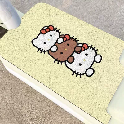 Vehicle Floor Mats, Wire Loop Floor, Avtomobil döşəmə paspasları - zx-cartoon-electric-foot-mat-05-3060-silk-circle-small-self-cutting