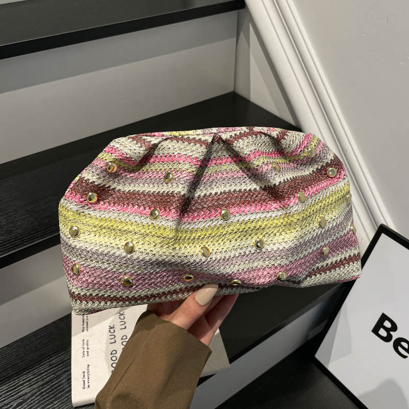 2026 nicho de diseño de gran capacidad de tejer casual nuevo estilo de moda de viaje de vacaciones de playa bolsa de mano mujer