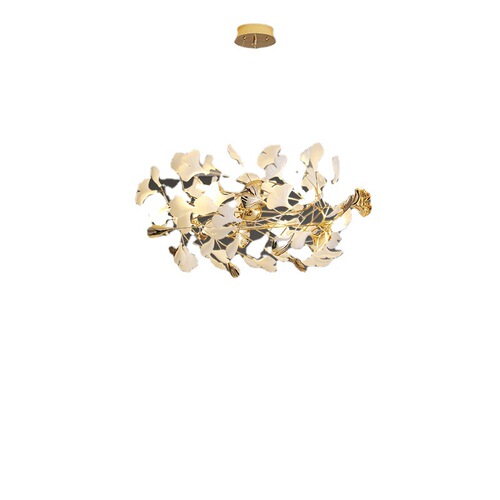 Designer ginkgo leaf internet celebrity living room chandelier restaurant art lobby sales office stairwell clothing store lamp