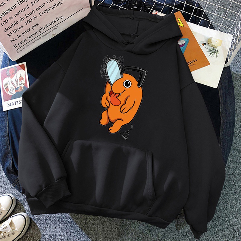 New Pochita Hoodies Fashion Anime Harajuku Pullovers Women