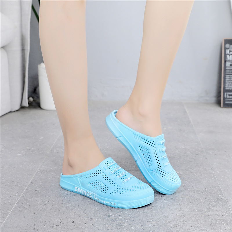 Neue Material Hälfte Baotou Höhle Vogel S Nest Casual Klettern Rafting Big Boy Damen Paar Garten Hausschuhe_voghion.com