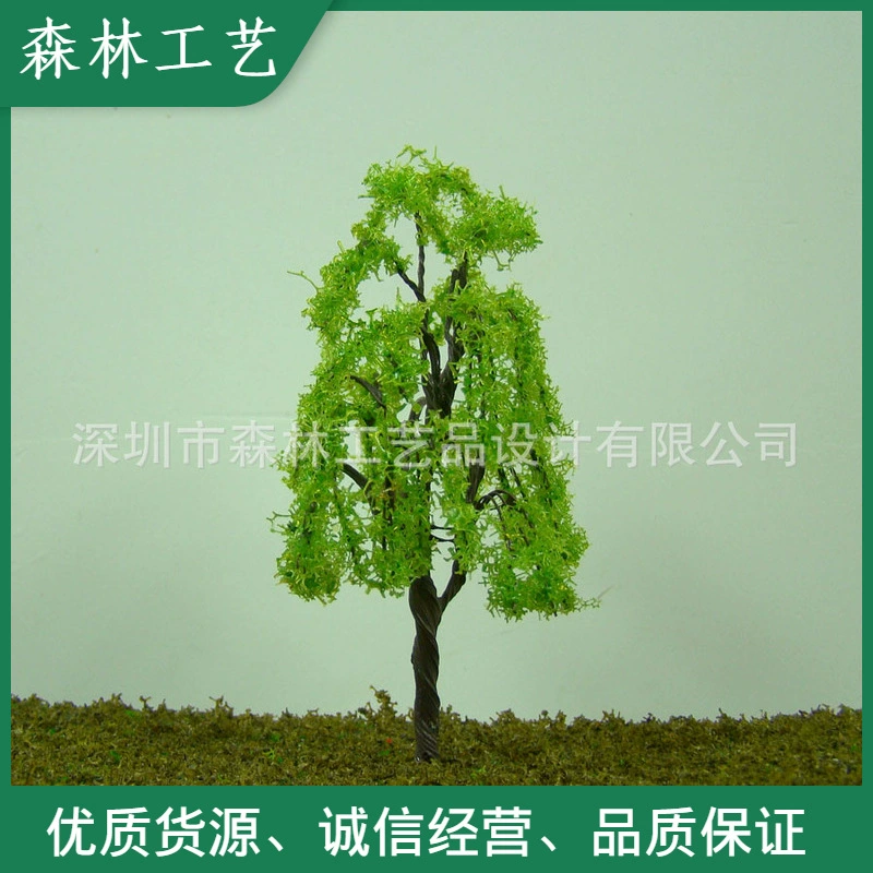 Песочный стол Строительная Модель Дерево микропейзаж аксессуары зеленый Моделирование растение ландшафтный дизайн декоративное проволочное дерево 156