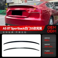 Подходит для Audi A5 8T Sportback S5 2007-2016 годов выпуска, заднее крыло, фиксированное, спойлер, тюнинг