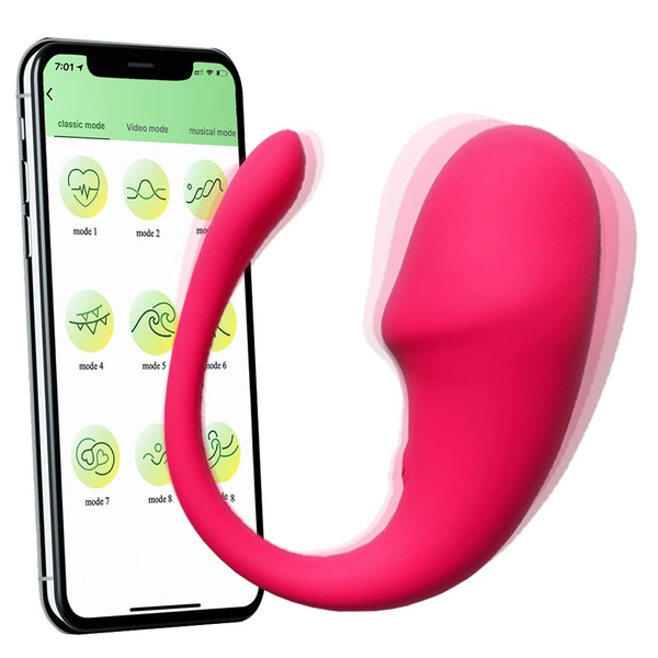 Charging Vibrator [Rose Red] APP supports English version