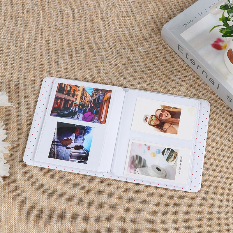 Фотоальбом Polaroid 3 дюйма, вместительная книжка для мгновенных фотографий, обложки зелёная/синяя/малиновая