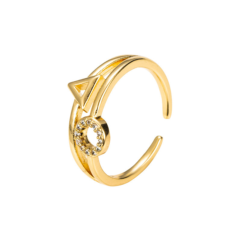 Bague Ouverte En Zircon Micro-incrusté De Mode display picture 6