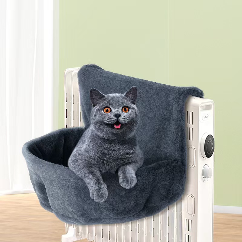 Hamaca para gatos, estable y segura para el hogar, cálido en invierno, colgante, marco de escalada para gatos plegable extraíble y lavable, stock de fabricante de villa