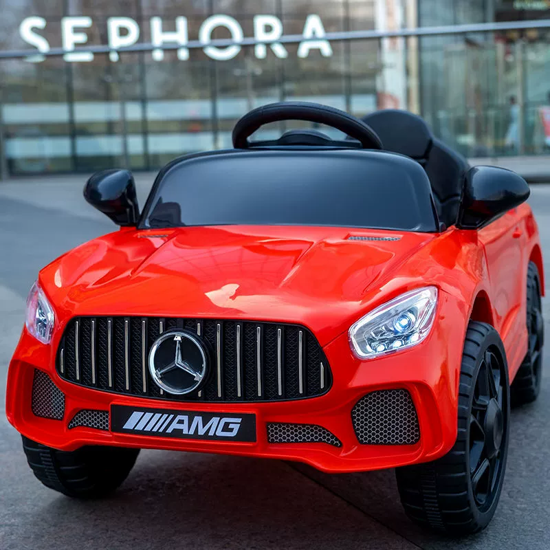 Детский электромобиль Mercedes Benz на четыре колеса с сиденьем, внедорожная игрушка на пульте дистанционного управления