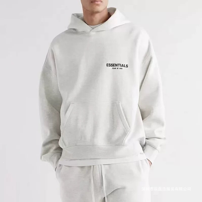 Autumn and Winter American-Style Student Fleece-Lined Loose Velvet Printed Casual Hooded Sweatshirt in Stock Cotton