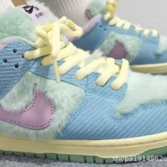 高级冬季绒毛DunkLowFN6040潮流休闲防滑板鞋得全套包装情侣同款