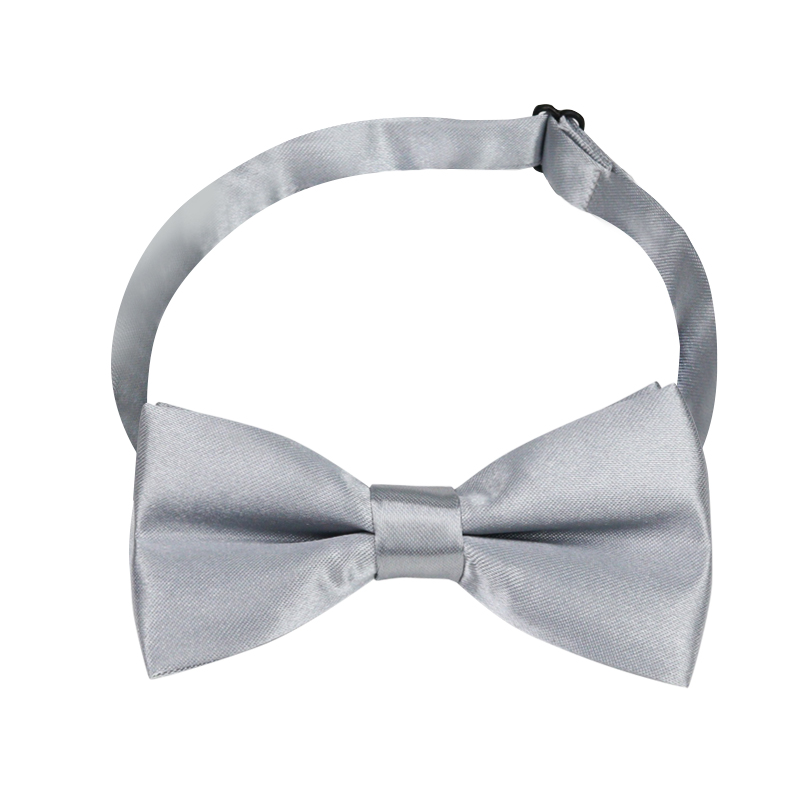 실버 어린이 나비 넥타이