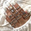 Chain, ring, set, European style, does not fade, wholesale