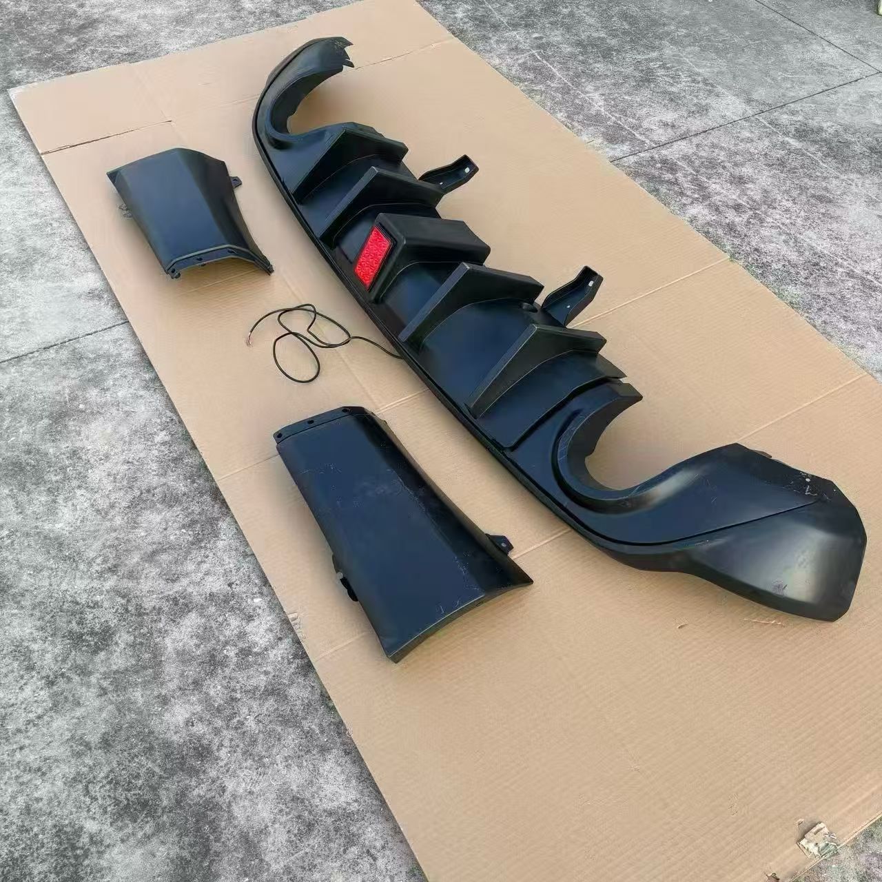 Suitable for 2011-2025 Dodge Durango Durango with Led Square Lights Rear Lip Rear Diffuser Rear Spoiler