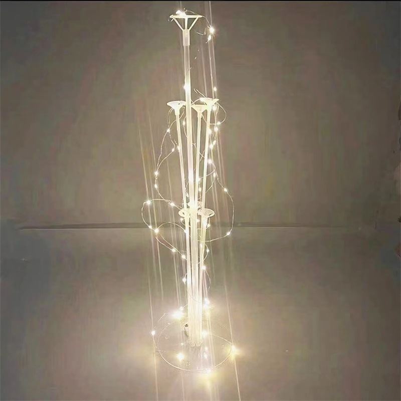 película de aluminio látex varilla de globo transparente asiento de varilla de arrastre soporte de árbol de globo palos de globo de mano barra de soporte de mesa oscilante