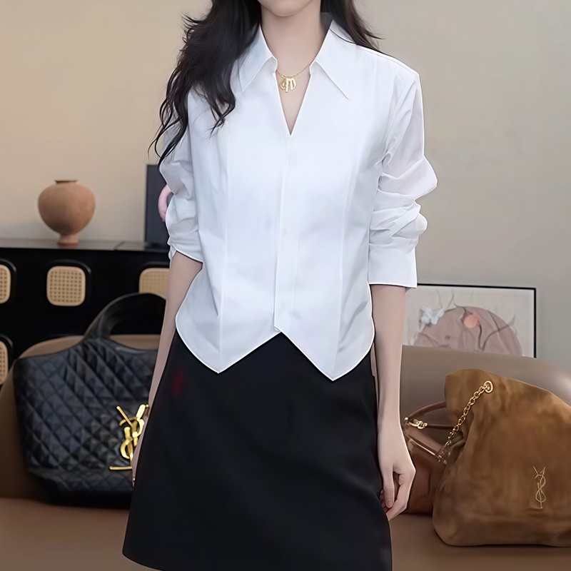 2026 Spring And Autumn New Style White Simple Casual Fashion Versatile...