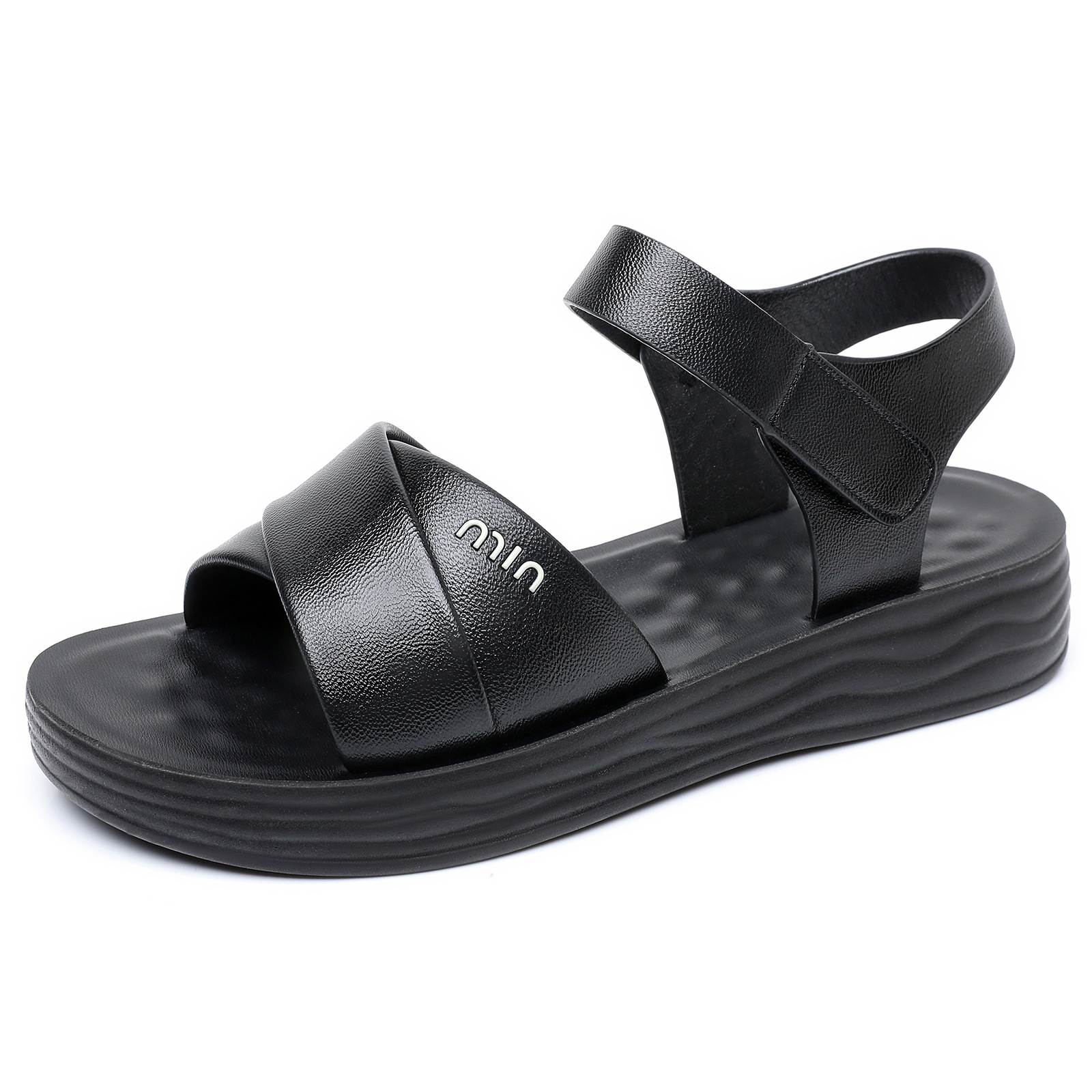 Zapatos de madres sandalias zapatos de verano madres nuevos cómodos zapatos planos con suela suave cómodos zapatos casuales
