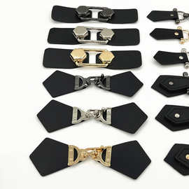 辅料皮对扣扣子纽扣大衣外套装饰扣风衣毛衣皮草金属搭扣锁扣皮扣