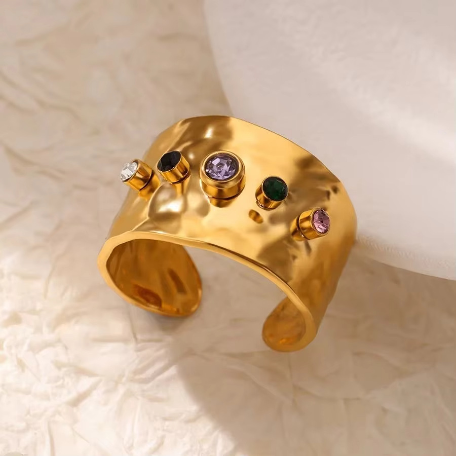 Wholesale Jewelry Elegant Modern Style Geometric Copper Adjustable Ring Open Rings display picture 4