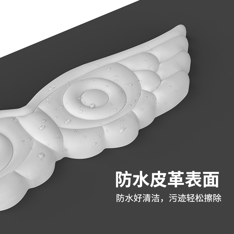 Ángel alas corteza confortable almohadilla de ratón soporte de teclado escritorio de computadora memoria almohadilla de muñeca de algodón de silicona soporte de mano