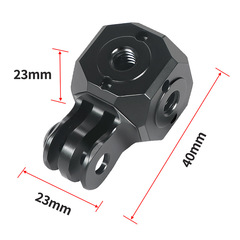 Microphone Light DSLR Rabbit Cage Aluminum Multi-Hole Swivel Adapter 1/4 Screw Hole Expansion Accessory