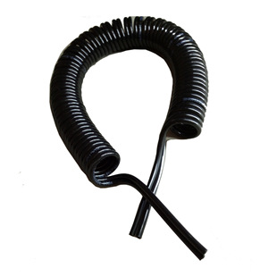 PU double color spiral air pipe double row spring tube TPU side by side telescopic tube portable welding torch connection hose