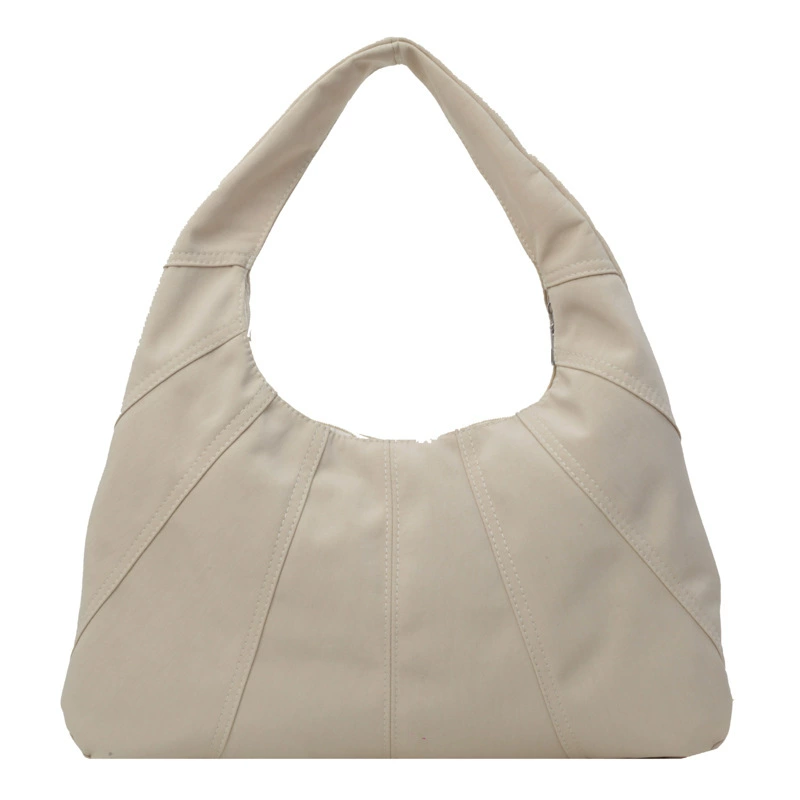Spacious nylon shoulder bag for women, underarm, one-shoulder design, multiple colors available
