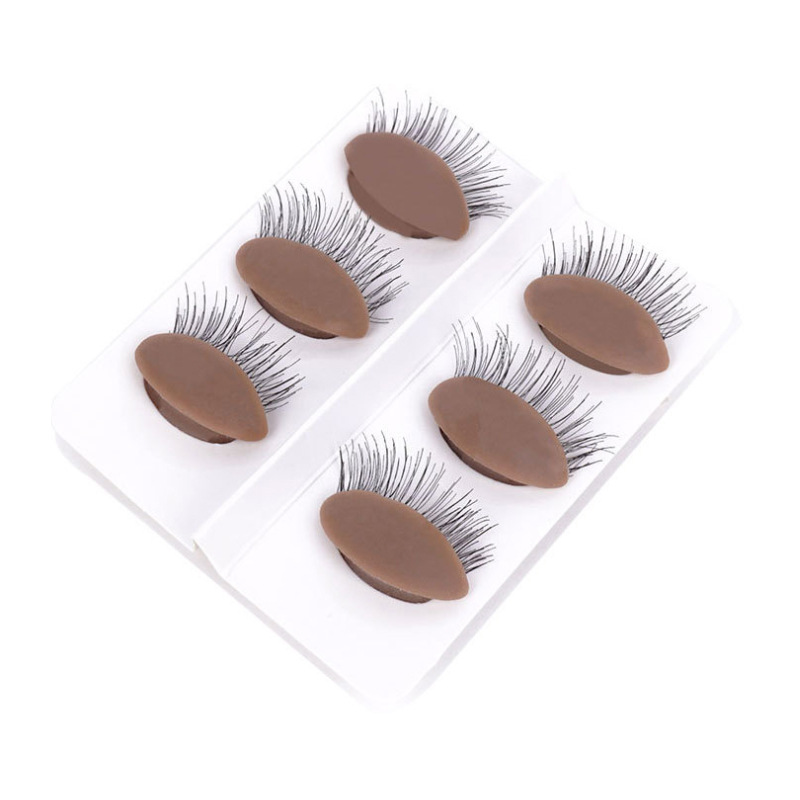 Injerto de pestañas desmontable ojo reemplazable pestañas ejercicio cabeza reemplazo ojo cabeza plantilla con pestañas