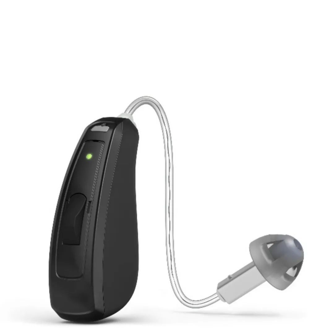 Audiófono danés Rishonda Smart Key inalámbrico invisible para jóvenes de alta potencia para personas mayores con orejas pesadas.