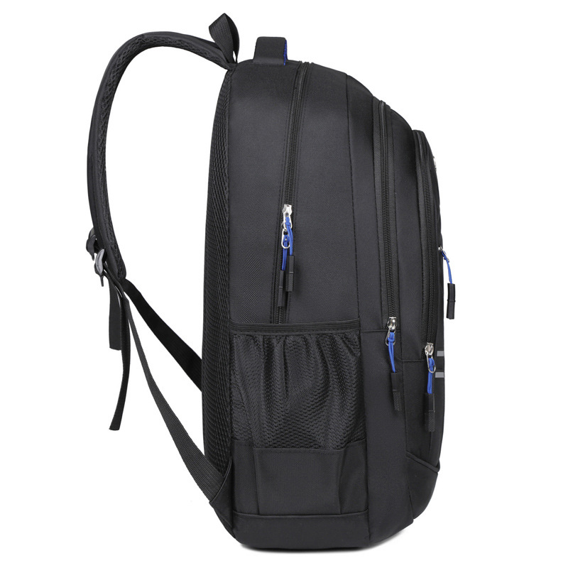 2024 nueva mochila de reducción de carga de negocios para hombres de gran capacidad, mochila de computadora para estudiantes de secundaria reflectante de moda, mochila escolar