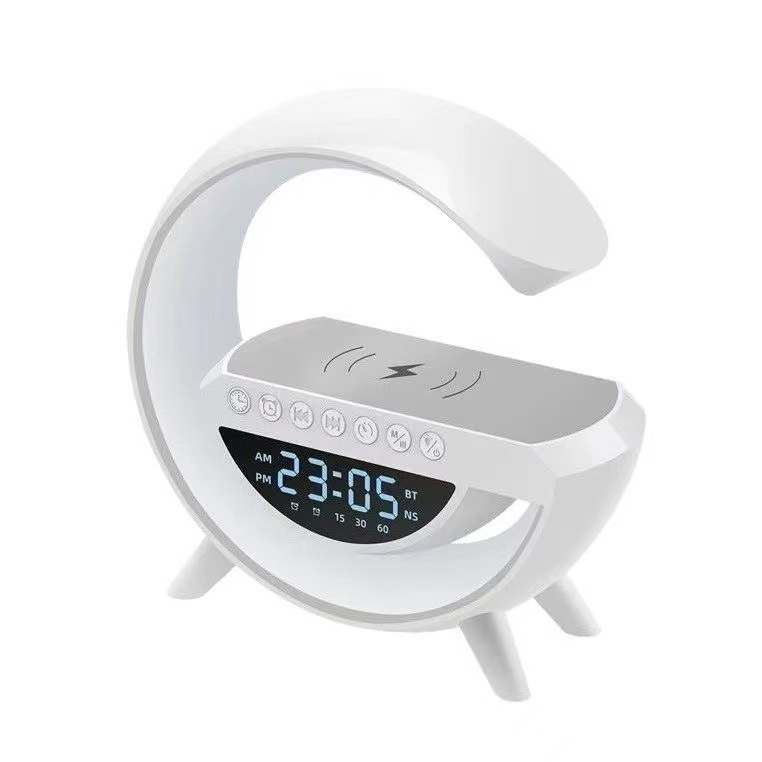 爆金大G3401新型bluetoothスピーカー無線充電目覚まし時計雰囲気ランプ多機能bluetoothスピーカー|undefined