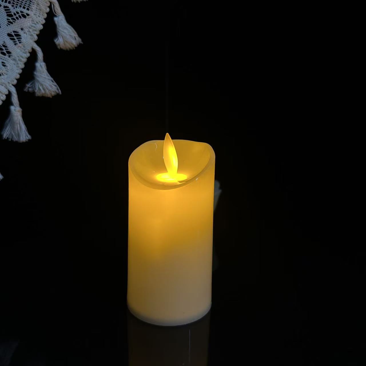 Ventas transfronterizas calientes vela electrónica simulación vela de cumpleaños romántica lámpara de vela escenario de boda guión matar lámpara de noche