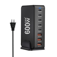 起爆PD3.1多機能600wデスクトップ充電600w窒素貨物ガリウムPD3.1アダプタ140w窒化ガリウムGaN