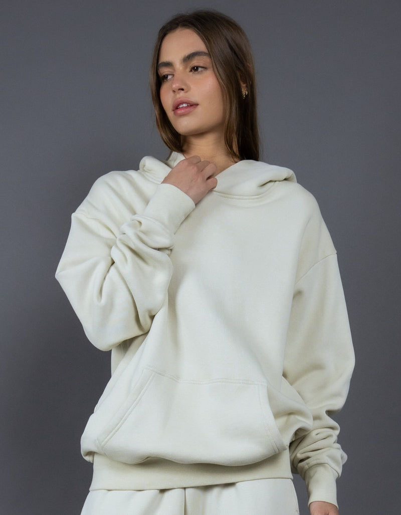 Nuova felpa con cappuccio nera da 400 g, per uomo e donna, con spalle cadenti, oversize, foderata in pile, spessa e calda, unisex, invernale_voghion.com