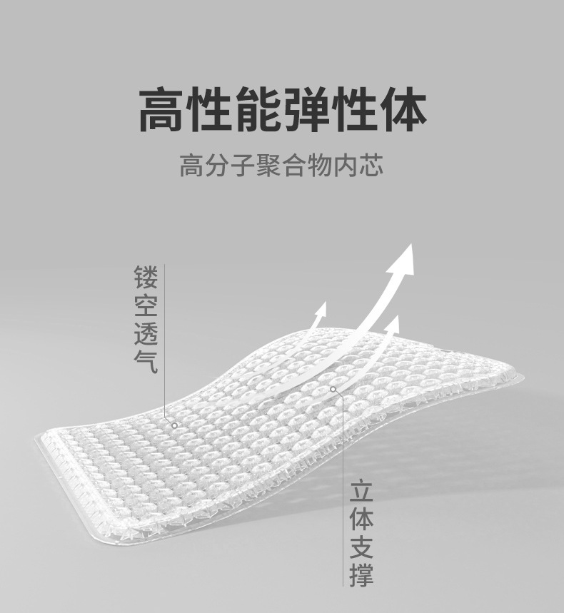 Car Supplies Seat Cushion Summer Cool Breathable Gel Elastic Cooling Cushion Single Piece Four-Season Universal Ventilated Linen Seat Cushion Home