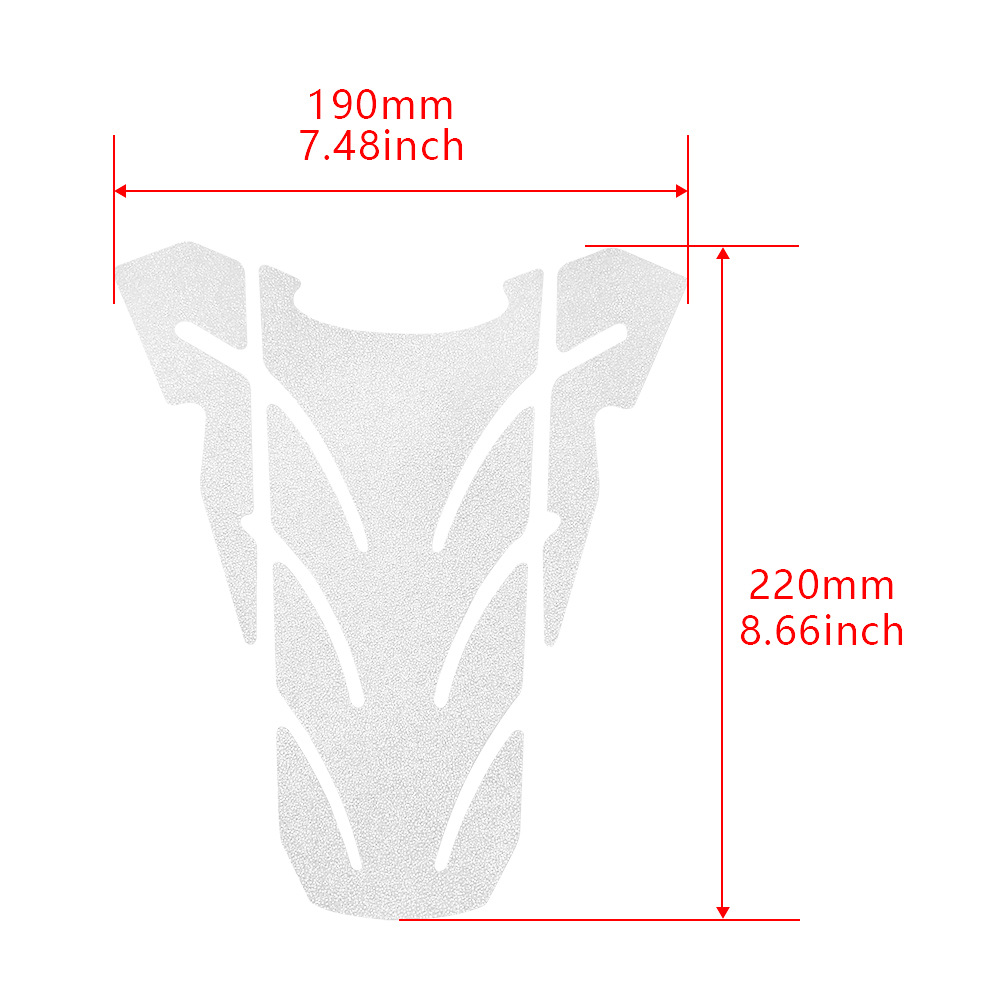 Aplicable a Honda Kawasaki Suzuki Yamaha universal pegatinas de hueso de pescado almohadilla de protección pegatinas accesorios universales de motocicleta