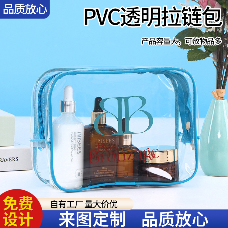 Capacious handheld cosmetic bag for traveling