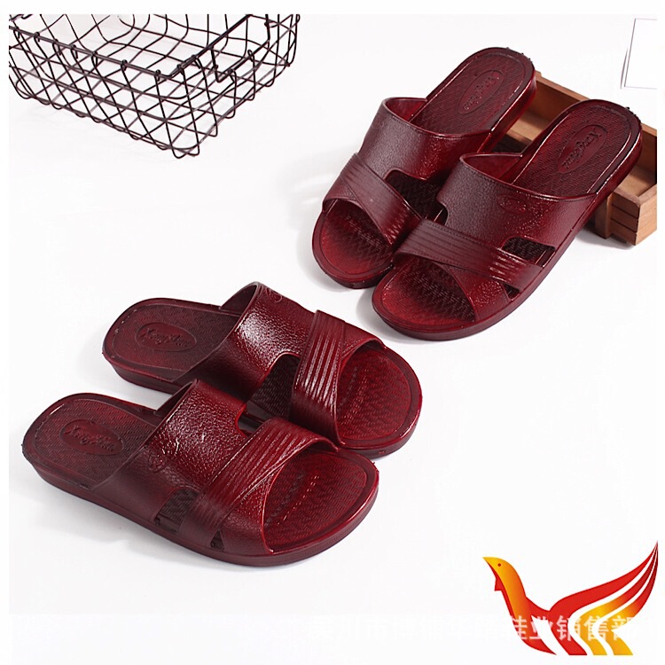Oil Slippers Autum New Style Elderly Flat-heeled Men's Shoes Street Stall Hot Selling Men's Grandfather All-in-one Sandals Factory Wholesale