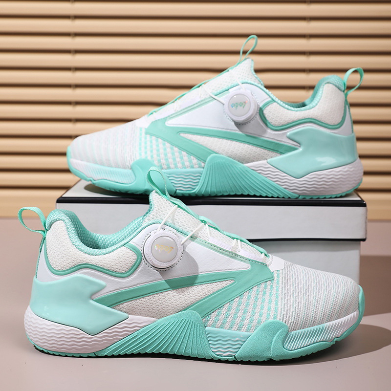 Transfronterizos de verano transpirables zapatos de bádminton profesionales para niños niñas zapatos antideslizantes y resistentes al desgaste zapatos deportivos de goma para niños