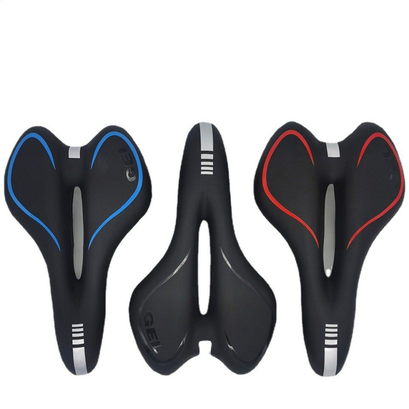 Transfronterizo bicicleta de montaña sillín cojín de la bicicleta engrosada sillín de silicona cojín cómodo sillín de silicona