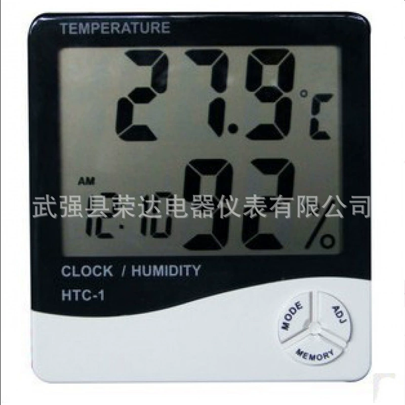 Электронный термометр большой экран цифровой дисплей с будильником часы термометр офисный домашний термометр