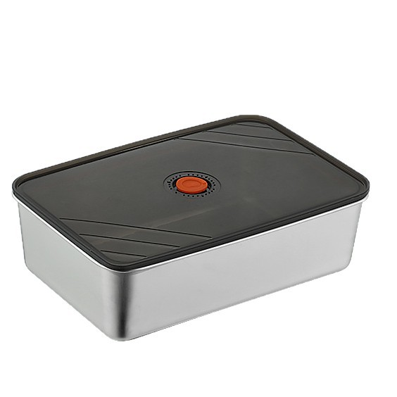 定制不锈钢保鲜盒上班族双格饭盒学生宿舍带盖餐盒冰箱密封冷冻盒