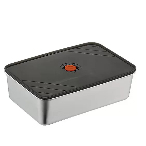 定制不锈钢保鲜盒上班族双格饭盒学生宿舍带盖餐盒冰箱密封冷冻盒